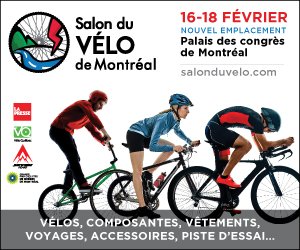 Merci à nos partenaires <a href="/LP_LaPresse/">La Presse</a> <a href="/VeloQuebec/">Vélo Québec</a> <a href="/GPCQM/">GPCQM</a> &amp; Seven Peaks. 
Obtenez vos billets pour le Salon aujourd'hui : bit.ly/3iZigMB