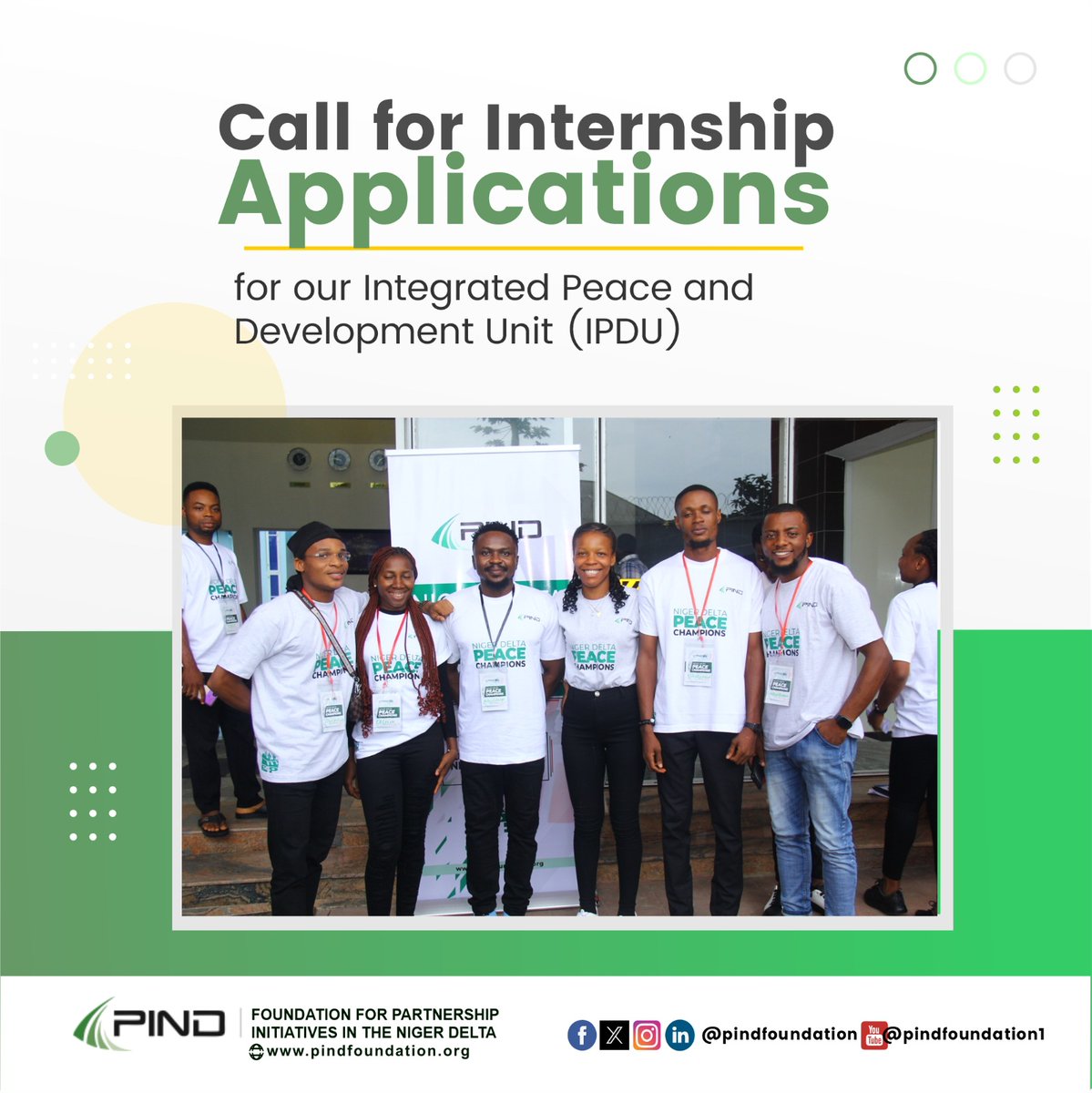 PINDFoundation's tweet photo. PIND is seeking an intern to join its Integrated Peace and Development Unit (IPDU) to support its research and peacebuilding activities.

This is an opportunity for those interested in peacebuilding and conflict studies and understanding PIND's robust peacebuilding structure. https://t.co/b1EXrzDfGA