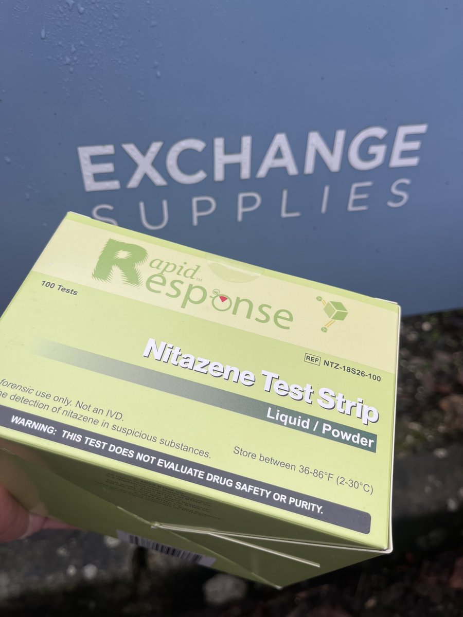 ReducingHarm's tweet photo. After a hold up in customs, Nitazene test strips are now in stock, and available online. Pricing, description, and limitations here: https://t.co/dCY7vXqQy2 https://t.co/5us8uaLMjF