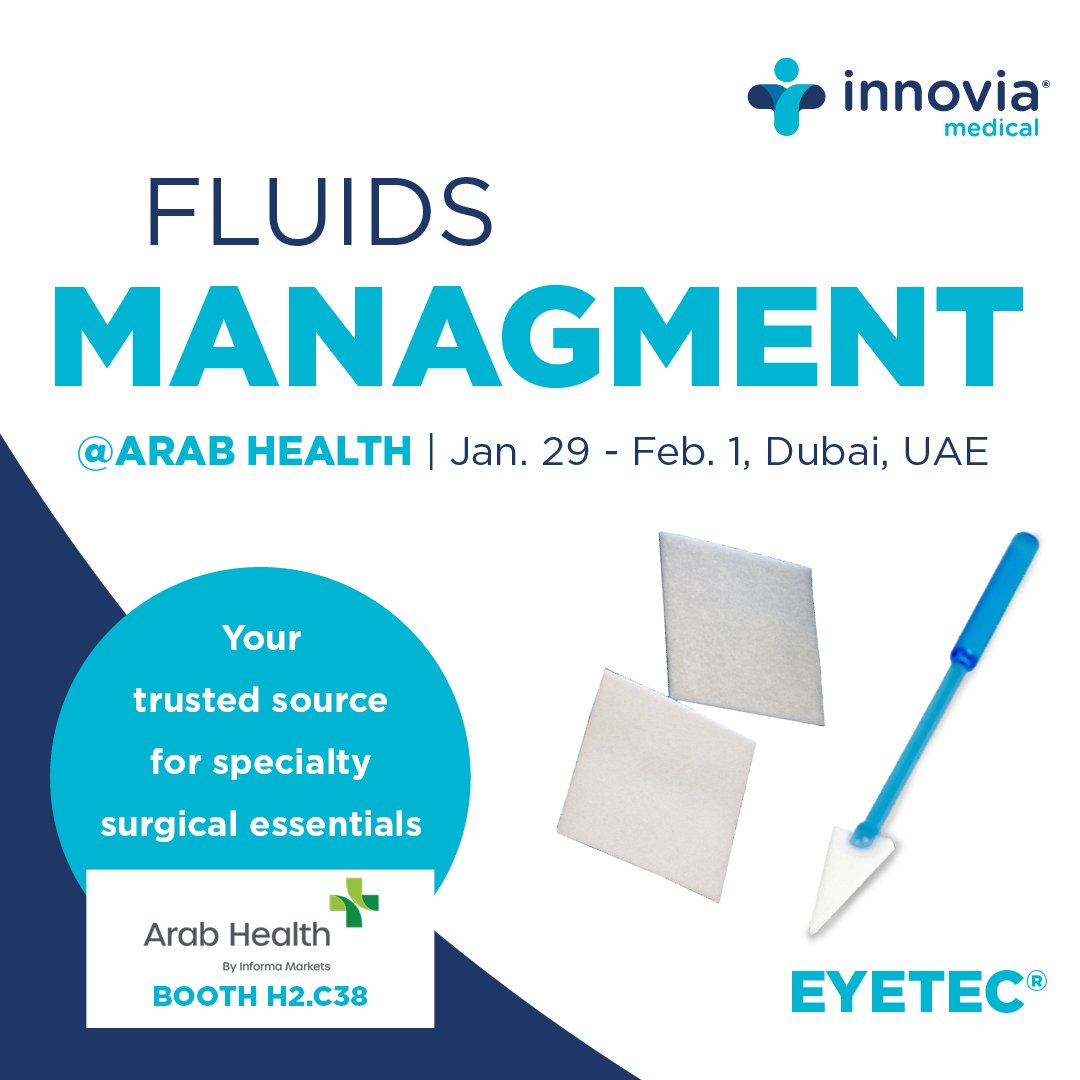 Are you looking for Fluids Management products? We're presenting our unique EYETEC® range of Fluids Management products this year at Arab Health in Dubai. To schedule an appointment with us, please visit okt.to/BzCE0R.

#ArabHealth2024 #ENT #InnoviaMedical