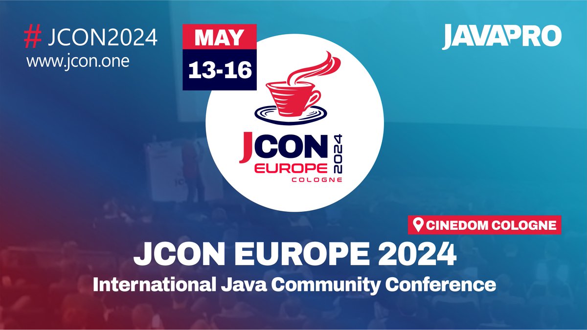 🎉 The moment we've all been waiting for is here! 
The schedule for #JCON EUROPE 2024 is now LIVE! 

Check it out and start planning your #unforgettable journey with us: 2024.europe.jcon.one/schedule

Grab your 🎟️ now and join us in May at #Cinedome, Cologne: 2024.europe.jcon.one/tickets
