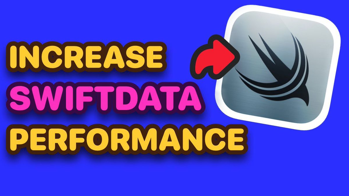 tundsdev's tweet image. 🚨ICYMI🚨
I recently released a SwiftData vid that shows you how and when to use background threads 🧵
RT to help peeps improve the performance of their SwiftData apps ❤️
Check out the video on my YouTube channel 🚀
#swiftui #swiftdata