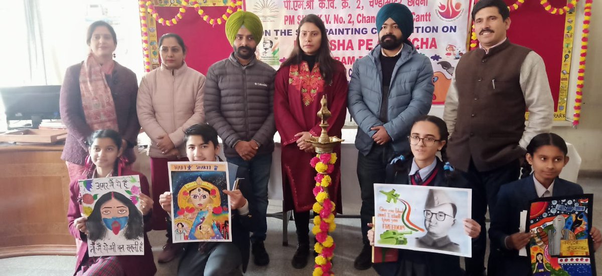 JnvPanchkula's tweet photo. 10 students of PM Shri School JNV Panchkula participated in PPC painting competation at PM Shri KV Panchkula and got second position 
@EduMinOfIndia 
@NVS_HQ @NVSHqNoida @nvsrojaipur https://t.co/v2N08ILVdF