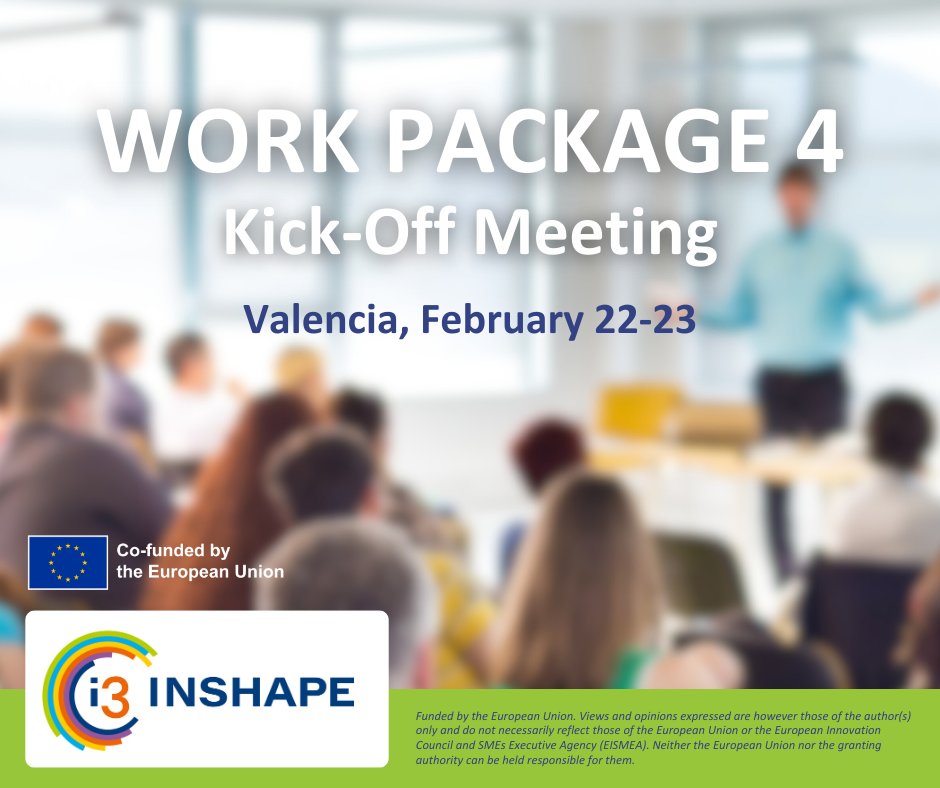 I3-INSHAPE project will hold a 2-day meeting in Valencia on the 22-23 of February 2024 to present the WP4 👉 Building Data Portal &amp; Services

The event aims to strengthen interregional data and digitalization infrastructure, facilitating innovation. 

🔗lnkd.in/dNC8kZ8M