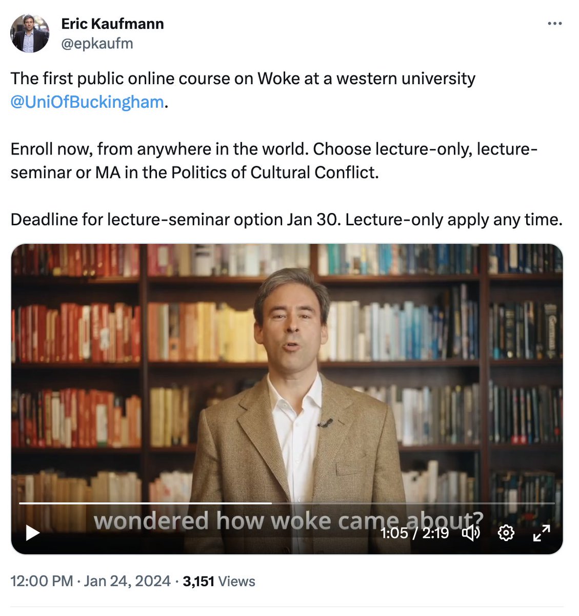 'Have you ever wondered how woke came about?' this guy doesn't even know woke is an adjective and he wants to teach you a class on it. someone please tell him the noun form is wokeness before the term starts.