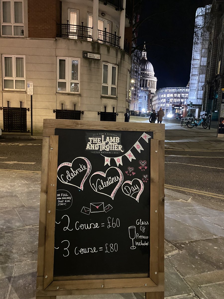 It’s not long until Valentines Day ❣️

Remember to reserve a table with us for a special someone and indulge in our 2 or 3 course menu 🍴

#pub #restaurant #london #valentines #february #reserve #city