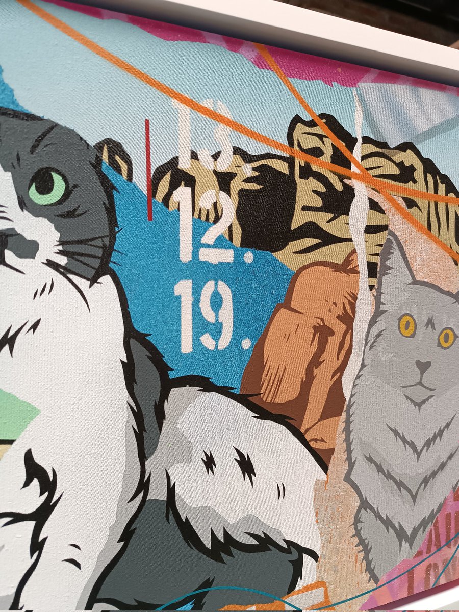 100% spray paint on canvas