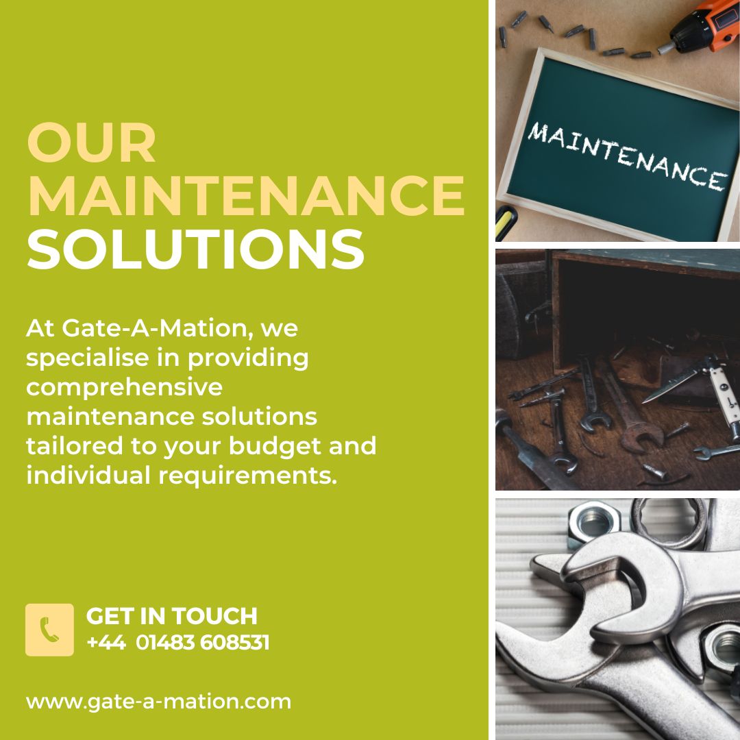 gateamation's tweet image. At Gate-a-mation, we specialise in delivering top-notch maintenance solutions tailored to your budget and unique requirements. Your satisfaction is our priority! 💬🔐
 
📞 01483 608 531
📧 Email: sales@gate-a-mation.com

 #ResidentialGate #SecurityWithStyle #GateMaintenance