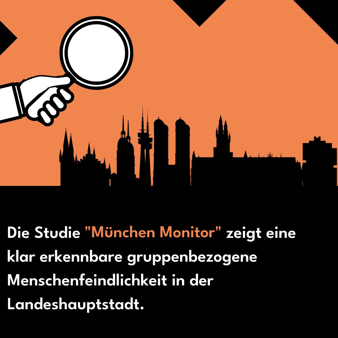 Project_WeAct's tweet photo. Die Studie "München Monitor" weist eine klar erkennbare gruppenbezogene Menschenfeindlichkeit in der Landeshauptstadt auf und zeigt damit auch die Wichtigkeit einer community-basierten rassismuskritischen Beratungsstelle vor Ort.
#weact #münchen #rassismus #diskriminierung https://t.co/kTLUJQMjQt