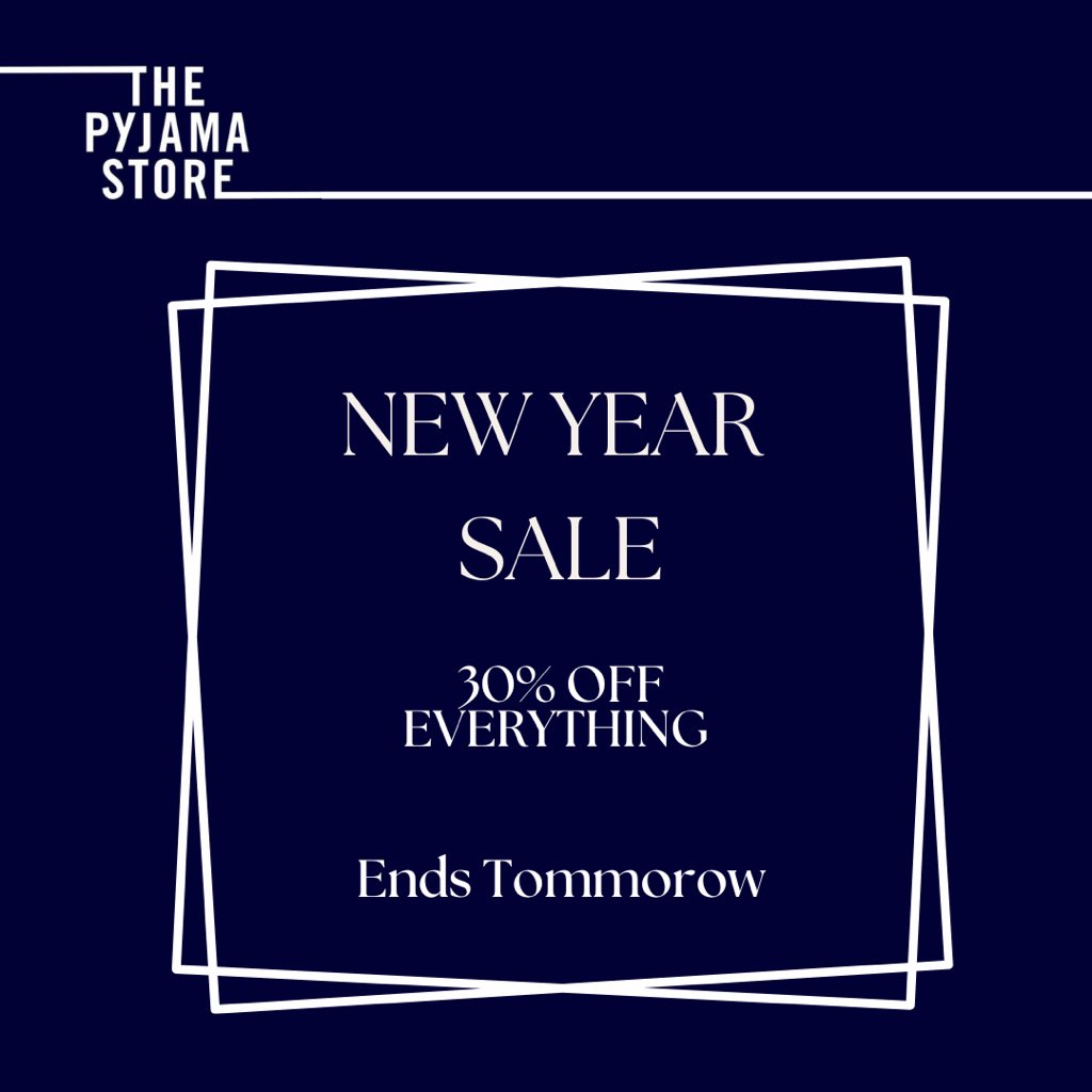 ThePyjamaStore's tweet image. Last day to shop our New Years Sale! Don’t miss these fantastic deals on our bestselling brands! thepyjamastore.com
