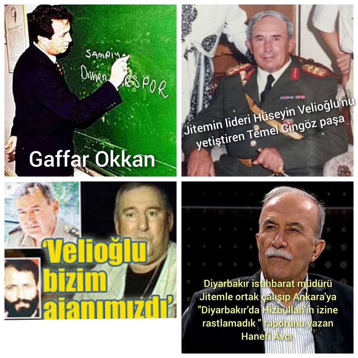 1) Diyarbakır Emniyet Müdürü Ali Gaffar Okkan. Namı diğer “Baba Gaffar”. Halkın arasında dolaşır, herkesle selamlaşırdı. Makamı hep açıktı. Bir ihtiyacı olan önce ona gelirdi. Daha ilk anonsunda “Diyarbakır halkına eziyet edeni yakarım”, demişti. Çocukları eğitime kazandırdı,