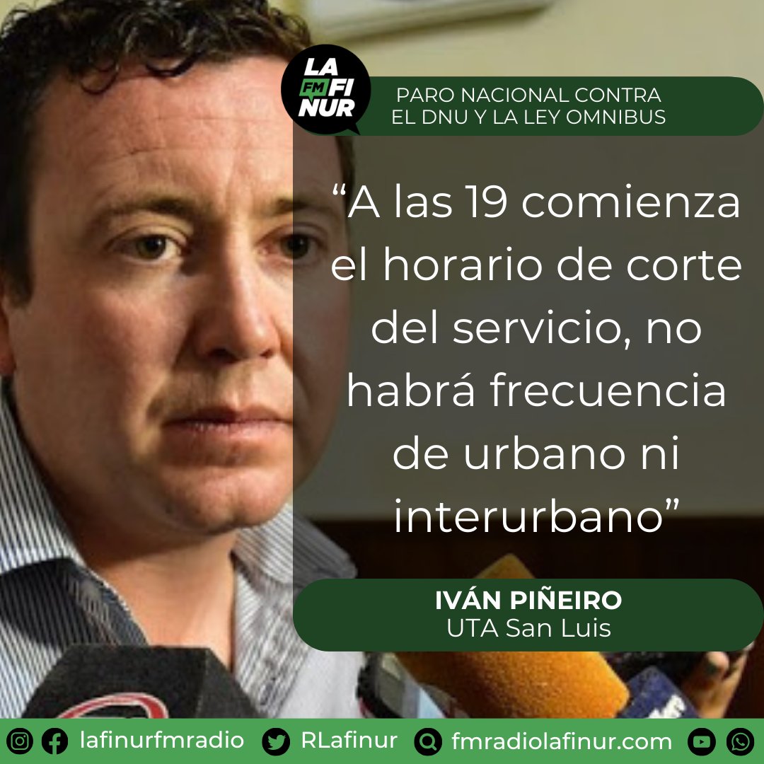 Iván Piñeiro: “Esperamos que los compañeros acompañen porque son los derechos de todos”

Desde UTA convocaron a manifestarse contra la reforma política y el desdoblamiento salarial.

#fmradiolafinur
#entrevistas
#utasanluis
#paronacional