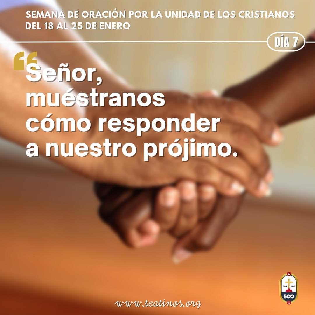 teatinos_org's tweet photo. Dios Santo, tu Hijo habitó entre nosotros para mostrarnos el camino de la compasión. Ayúdanos a seguir su ejemplo, a servir las necesidades de tus hijos y así dar juntos testimonio cristiano de tus caminos de amor y misericordia. Te lo pedimos en el nombre de Jesús. Amén https://t.co/7HWF3FCNNG