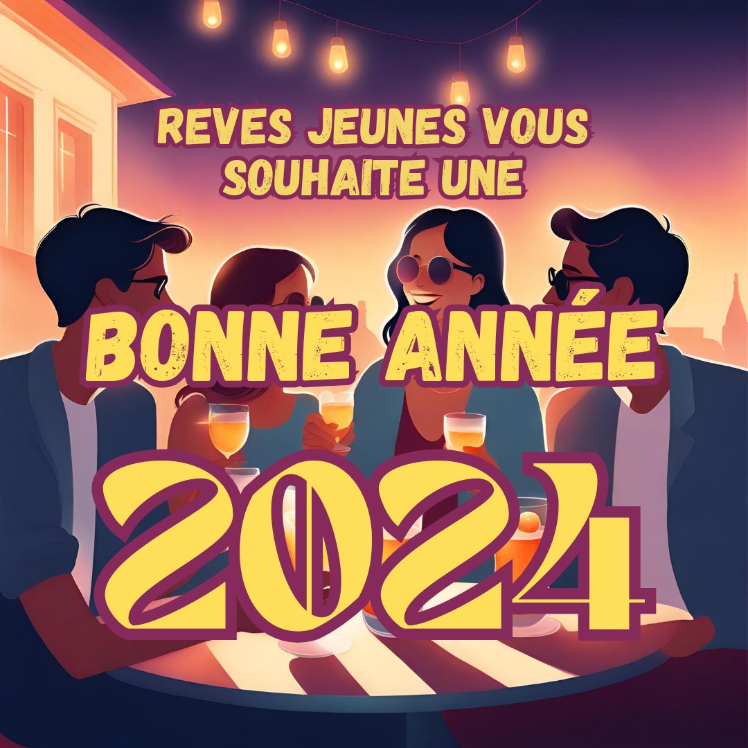 Tout l'équipe de REVES Jeunes vous souhaite une bonne année 2024 avec ses meilleurs vœux de santé et de progrès social (oui on est ambitieux·ses)