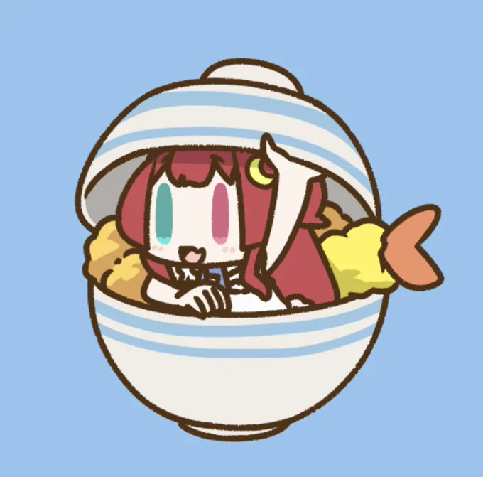 ロアちゃん丼  ロアちゃん丼ってる〜? 丼に好きな物を乗せられるならと考えると悩むよね 唐揚げ豚肉天ぷらマグロとか色々 目玉焼き乗せるだけでもどんぶりにするだけで美味しさ増す気が ロアちゃんなら何を乗せる? ロアちゃんに美味しい丼を〜  今日のご飯 オムレツ  #ロアート