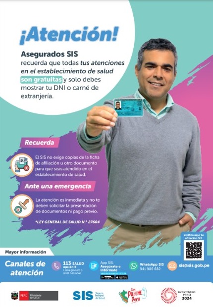 #AseguradoSIS | Recuerda siempre esta importante información. 👇🧐