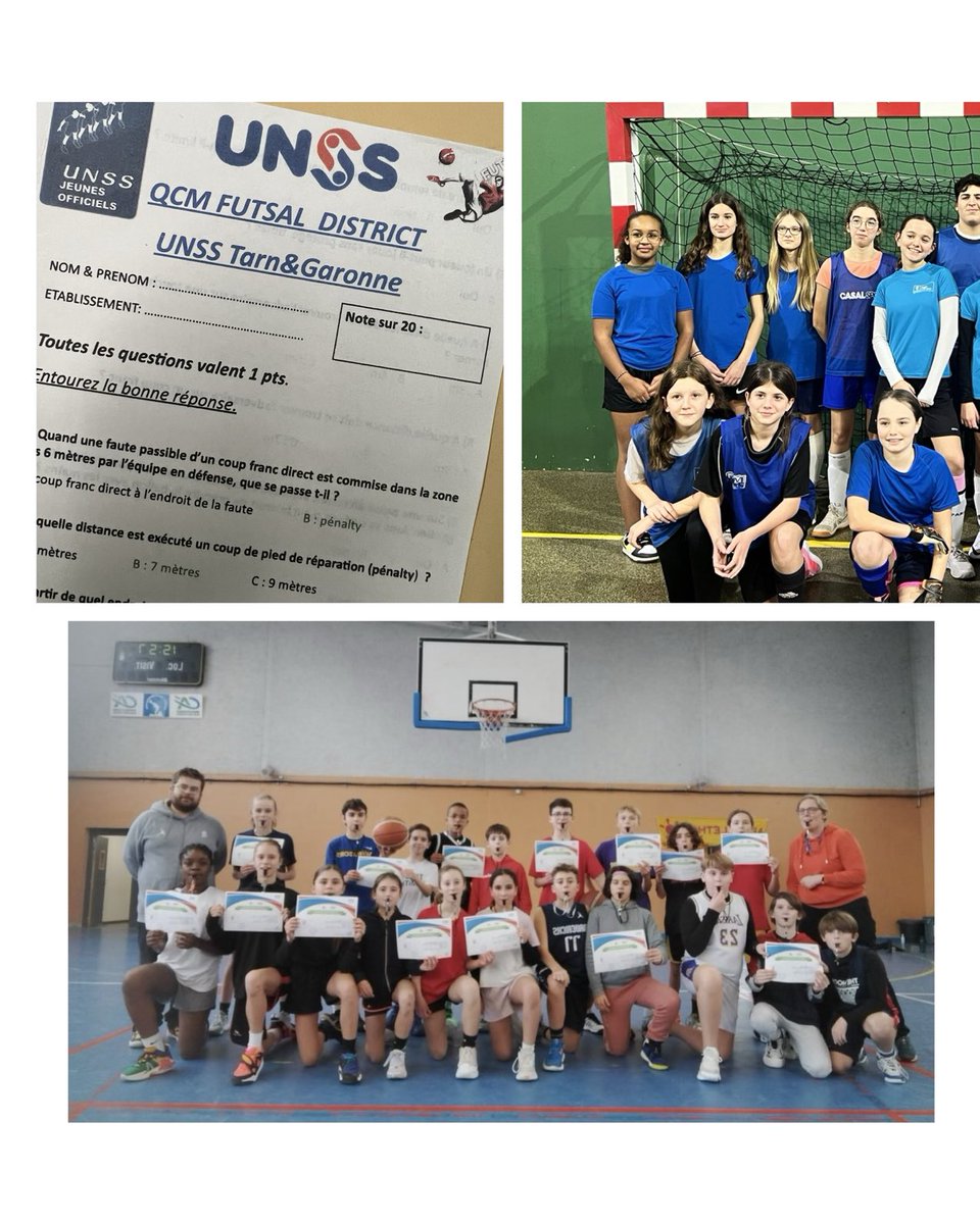 L’UNSS 82 c’est aussi et surtout de la formation jeunes officiels ! Bravo à vous qui vous engagez dans les rôles de jeunes coachs, arbitres, organisateurs, secouristes …