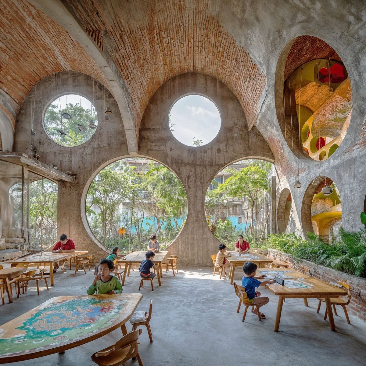 carlosbannon's tweet image. Learning Spaces in Vietnam :: #ai #aidesign #aiarchitecture