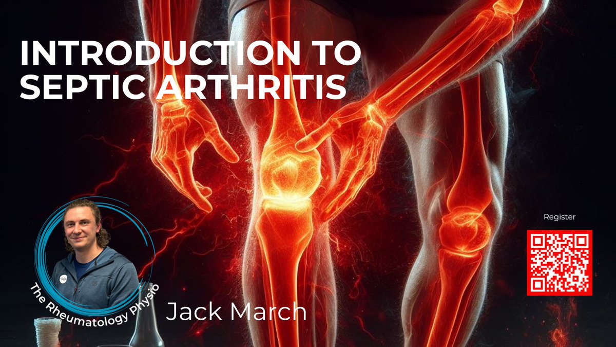 Introduction To Septic Arthritis - Free Webinar

30/01/2024 - 20:00 GMT

There is a QR code in the image or go to the link in my bio to register :)

Agenda:
Septic?
Septic with what?
Septic where?
Looks Septic?
Septic. Now What?

The first in the series of webinars for 2024!