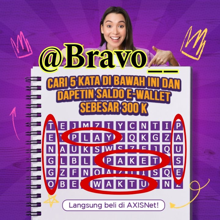 @AXISgsm 1. TENGGO
2. PLAY
3. PAKET
4. WAKTU
5. PAUSE
@myti_ah @ekapuspitaward1 @SRini_16 yuk follow @AXISgsm dan ikutan kuis #EmangKitaBeda