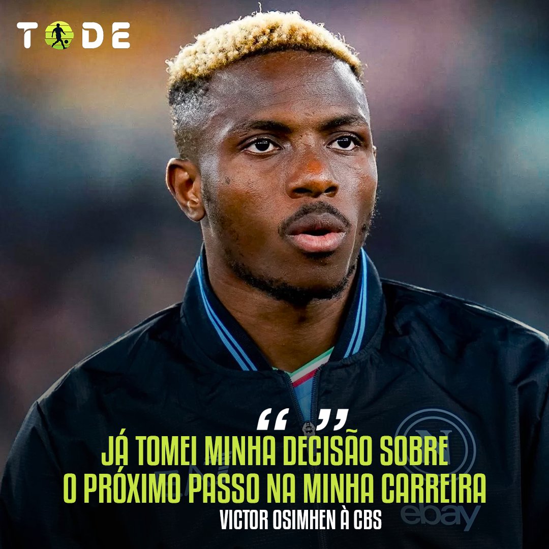 Osimhen já decidiu seu próximo passo na carreira... onde será que ele vai jogar ? 
Chelsea e mundo Arábe estão na corrida !
