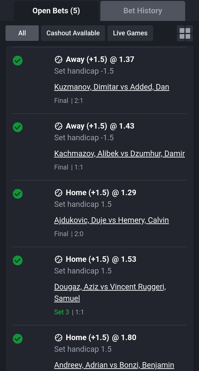 deenayaah's tweet photo. Let me cashout this first set, 100k do me, will continue that's how you play my tennis, stake twice be wise 😉 https://t.co/hti8n1ZTIv