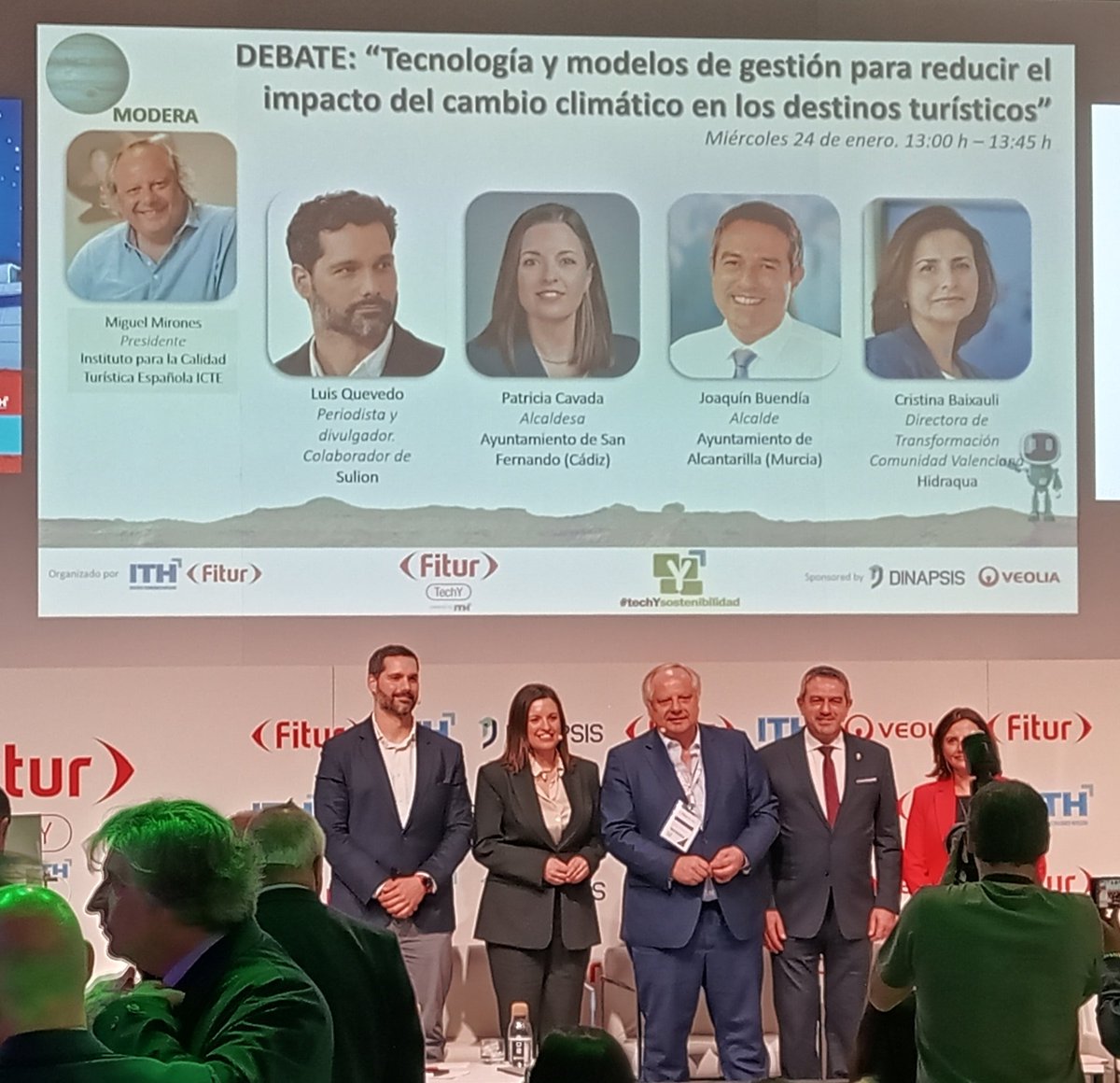 AgendalocalU's tweet photo. Excelente presentación moderada x Miguel Mirones @QCalidad
con Luis Quevedo #Sulion, @patriciacavada @AytoSanFernando, Cristina Baixauli @infoHIDRAQUA y Joaquín Buendía @infoHIDRAQUA
Soluciones innovadoras para un turismo sostenible #FiturTech @fitur_madrid 🇪🇸@IFEMA
#Agenda2030 https://t.co/LrotgkkDzo