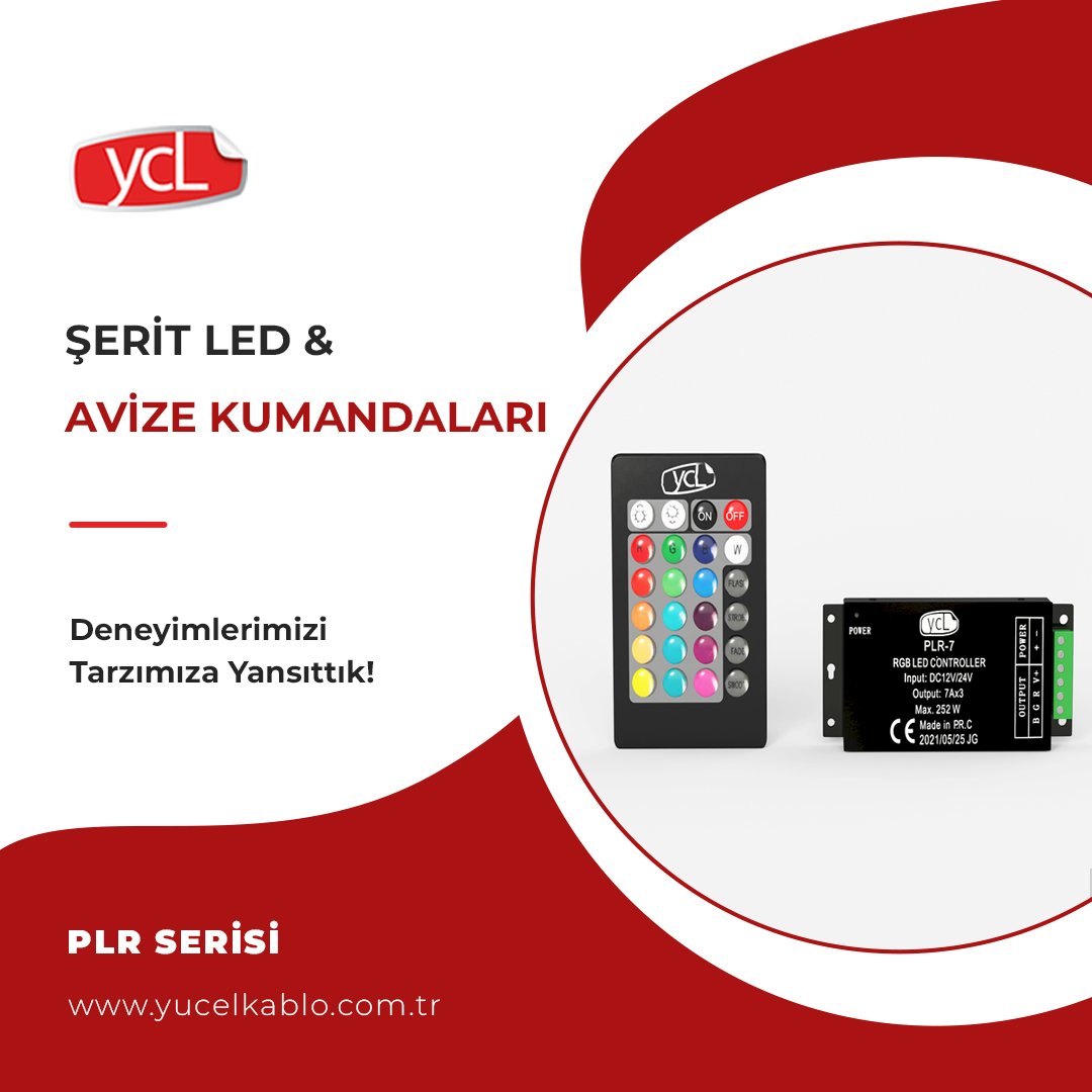 PLR Serisi - Şerit Led &amp; Avize Kumandaları

yucelkablo.com.tr

#yucelkablo #plrserisi #ledli #isildaklar #ledpaneller #ekopaneller #aydinlatma #aydinlatmasistemleri #dekoratifaydinlatma #dışmekanaydınlatma #ledspotlar #ampuller #ledserit #camspotlar #ledaplikler #ledpanel