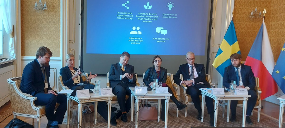 We believe in the European Union but we need to unlock its potential, stresses <a href="/AnnaStellinger/">Anna Stellinger</a> of <a href="/Swedishenterp/">Swedish Enterprise</a> at 1st event of <a href="/EuropeUnlocked/">Europe Unlocked</a> taking place in Prague. 

17 business organisations believe next 🇪🇺Commission can make this happen.