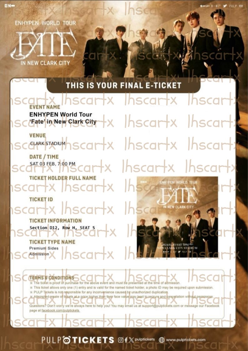 lhscartx's tweet photo. Wts lfb ph

Enhypen Fate Tour in NCC New Clark City 

1 tix Premium Side - section D12, row H, seat 5 

rfs. unexpected medications 

 t. Enha world tour willing to sell looking for buyers stadium february 3 feb https://t.co/cMxDQD3eew