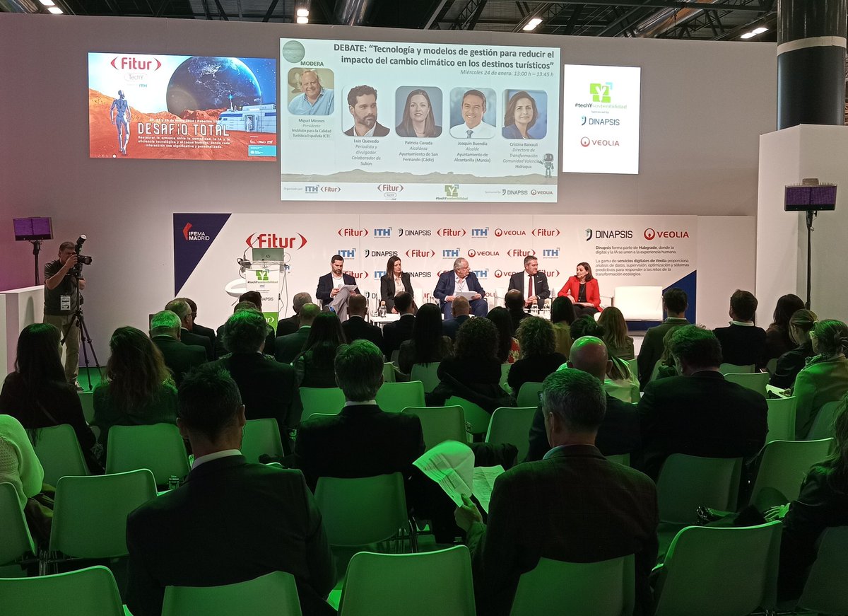 AgendalocalU's tweet photo. Excelente presentación moderada x Miguel Mirones @QCalidad
con Luis Quevedo #Sulion, @patriciacavada @AytoSanFernando, Cristina Baixauli @infoHIDRAQUA y Joaquín Buendía @infoHIDRAQUA
Soluciones innovadoras para un turismo sostenible #FiturTech @fitur_madrid 🇪🇸@IFEMA
#Agenda2030 https://t.co/LrotgkkDzo