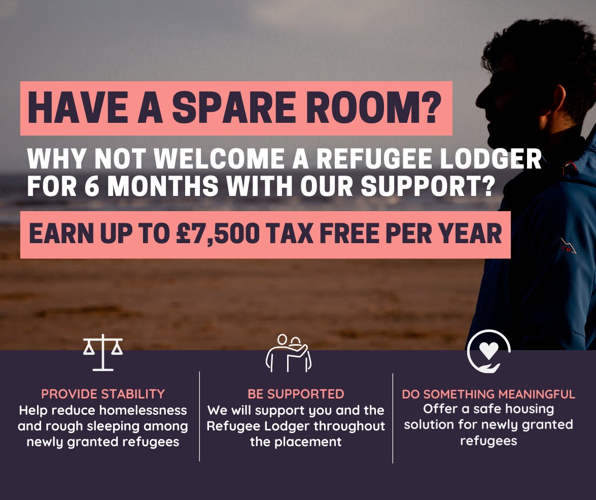 🏡 Make a meaningful difference by opening your home! Become a Resident Landlord with Housing Justice. Earn extra income while providing a safe home for newly granted refugees for 6 months. Sign up here: housingjustice.org.uk/refugee-lodgin…