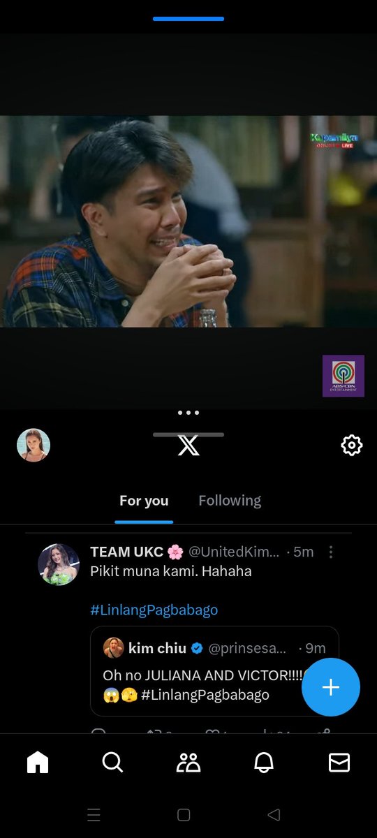 Edward0888's tweet photo. Ganito ako manuod @prinsesachinita  para kay Juliana hahahah

Split screen lang para makapag participate sa twitter party

#LinlangPagbabago https://t.co/Fs9fFjwZqd