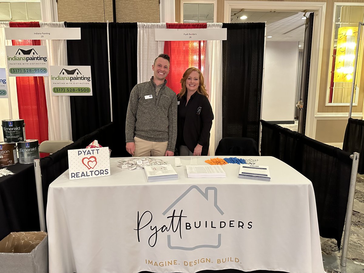 PyattBuilders's tweet photo. Look for us at the  #CarpenterRealtors2024 Sales Rally Today! Visit our booth during the breakout sessions, get to know our projects, hear about our incentives, and connect with our seasoned team. Your dream home journey starts here! #PyattBuildersAtCR2024 #IndyHomeBuilders https://t.co/ejoJBNIgG7