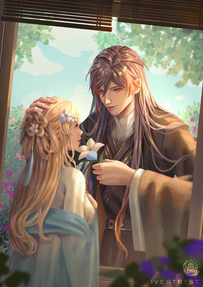 ivertryst's tweet photo. Day 2 - Strangers to Lovers (part 2) #ZhonglumiWeek2023 #2023年鍾蛍7日チャレンジ 🔶✨

The lovers part cause i can't leave them as strangers 🌹

#Zhongli #Lumine #zhonglumi #钟荧 #荧 #钟离 https://t.co/ManIgXBPDT
