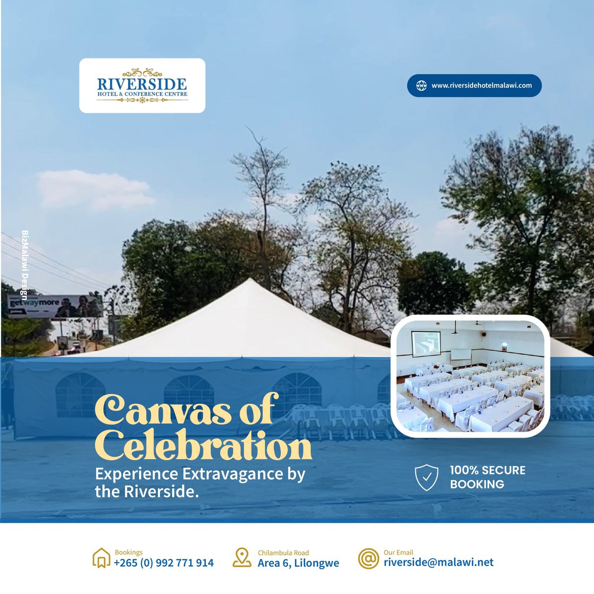Bizmalawi's tweet image. Planning an event? Secure the perfect venue at Riverside Hotel.
We have everything to meet your event needs and ensure a seamless experience.
More info: bizmalawi.com/listing/rivers…
#RiversideEvents #EventVenue #PerfectGathering