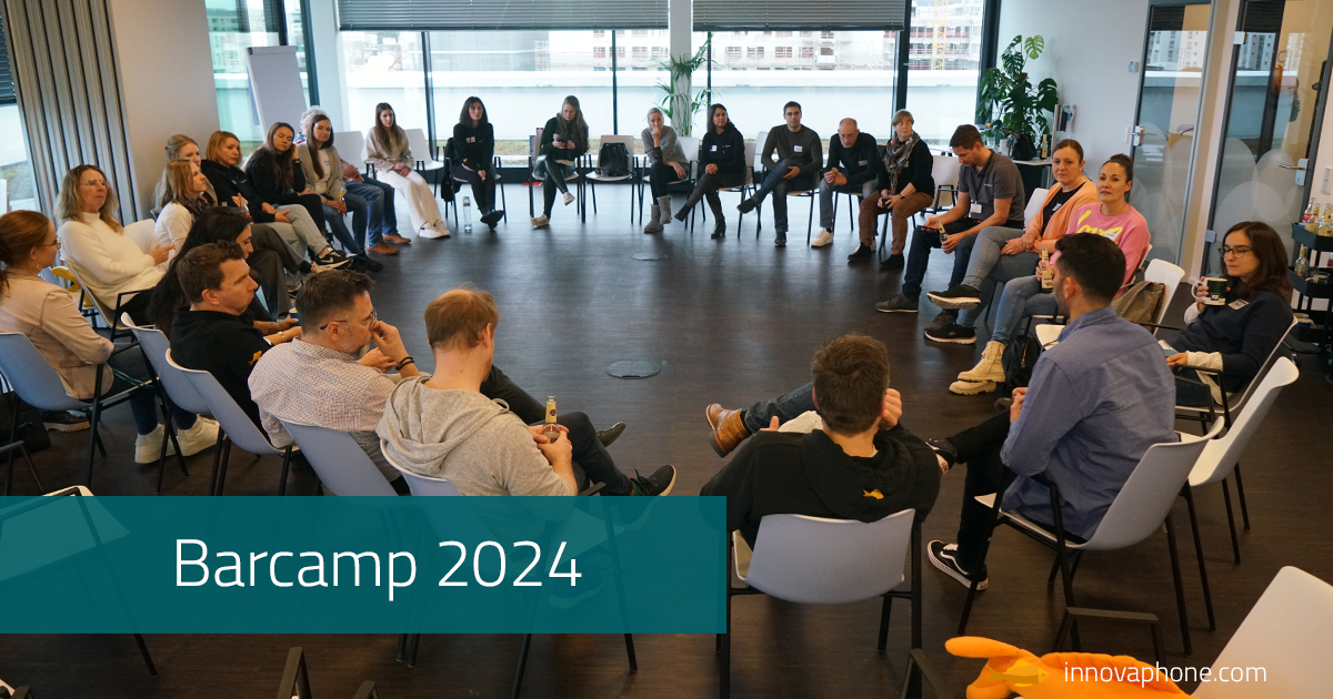 Ayer nos reunimos en la sede central de innovaphone en Sindelfingen para celebrar un #Barcamp 🗣️💬🗨️ interno. 

¡Gracias a la familia 🐟 innovaphone por el amplio (¡y variado!) abanico de temas y Barcamp Sessions! 
Conoce nuestra #culturacorporativa loom.ly/FLw5bnE