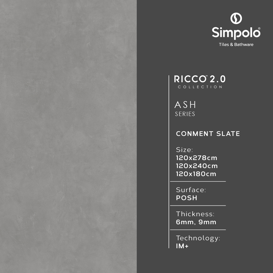 simpoloceramics's tweet image. Elevate your space with the intriguing textures and shades of ash-inspired design from Simpolo Tiles' Ricco 2.0 Collection.

#SimpoloTilesandBathware #SimpoloCollection #TilesCollection #TilesPattern #HomeDecor #TilesDesign #NewCollection #AshSeries