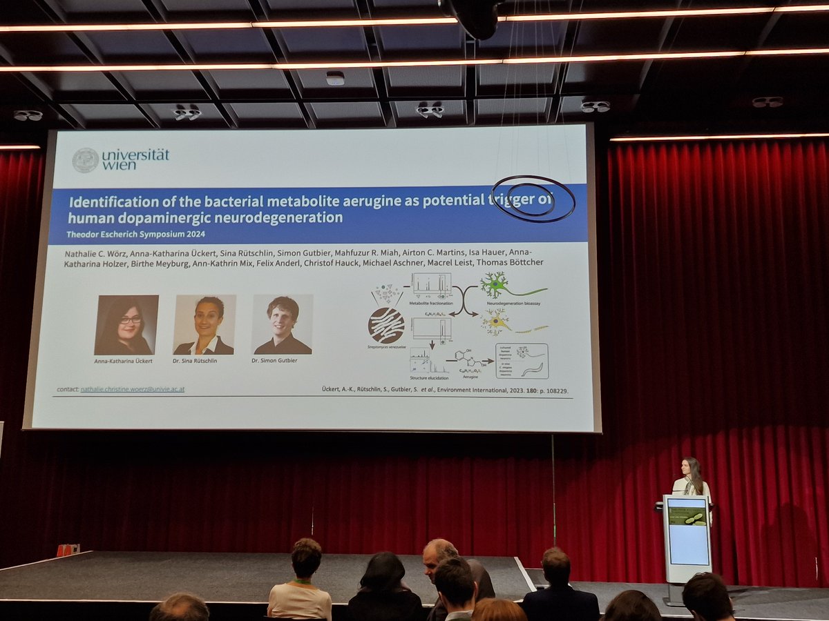 AG Böttcher (@ag_boettcher) on Twitter photo It was a pleasure to participate in the 10th Theodor Escherich Symposium on Microbiome Research at
<a href="/MedUniGraz/">Med Uni Graz</a> with our PhD student Nathalie Wörz presenting her latest publication on bacterial #metabolites and their potential influence on #Parkinsons It was a pleasure to participate in the 10th Theodor Escherich Symposium on Microbiome Research at
<a href="/MedUniGraz/">Med Uni Graz</a> with our PhD student Nathalie Wörz presenting her latest publication on bacterial #metabolites and their potential influence on #Parkinsons