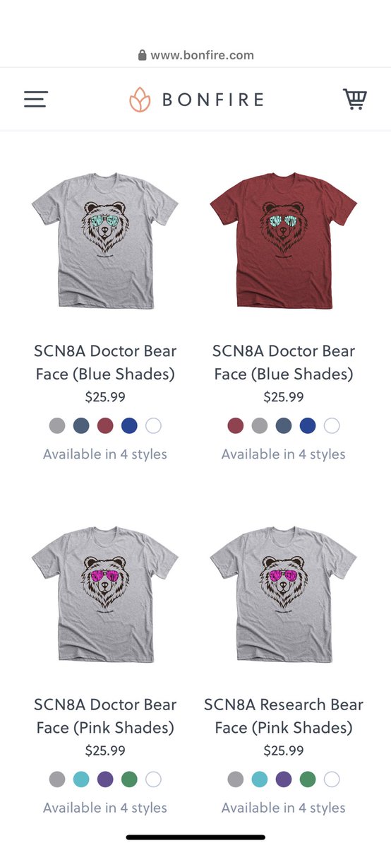Scientists and clinicians who work in SCN8A and see SCN8A patients: check out this awesome gear from @SCN8AAlliance alliance for SCN8A Awareness Day on Feb 9th! Order here: bonfire.com/store/internat…