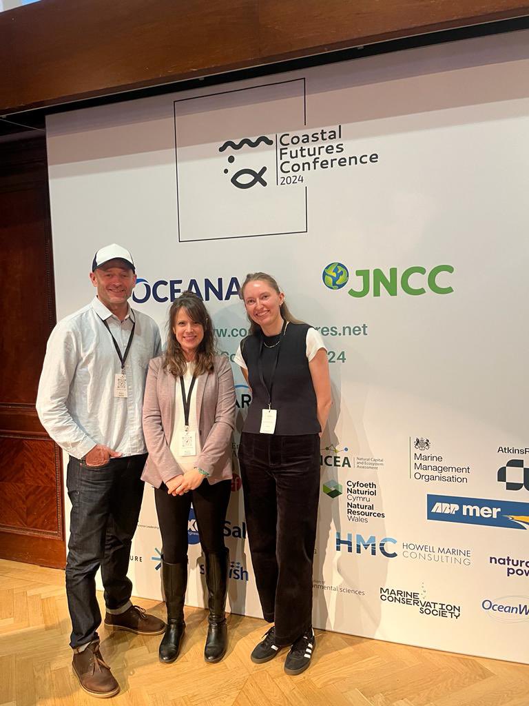 Really enjoying being @CF_Conf with my @OceanaUK teammates @avlHammond @HugoSAS 🌊🙌🏼

Looking forward to injecting some campaigning energy to this afternoon’s panel session when I give a talk on the marine impacts of oil and gas ✊🏼

#CoastalFutures24