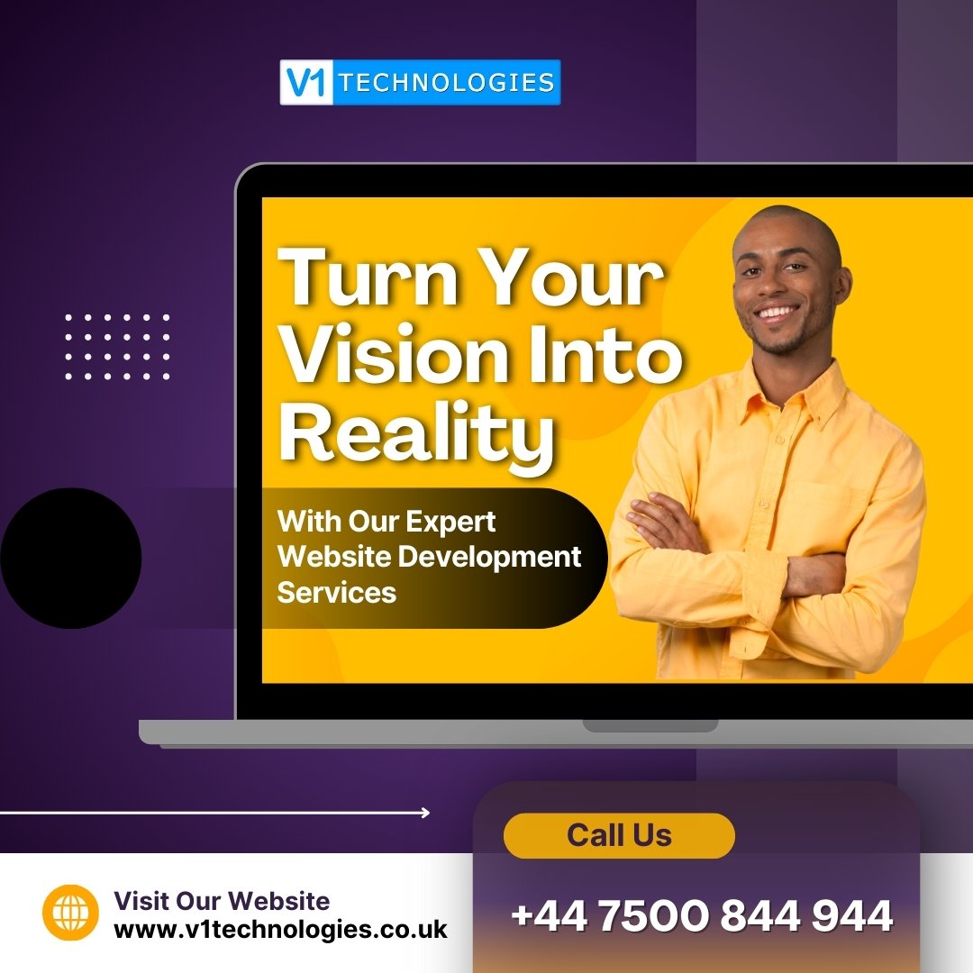 V1Technologies's tweet image. Turn your vision into reality with our expert website development services. Functionality meets aesthetics for a standout site.
Call us at +44 7500 844 944 or visit v1technologies.co.uk to start your project today!
#WebsiteDevelopment #TechInnovation #V1Tech 💻✨