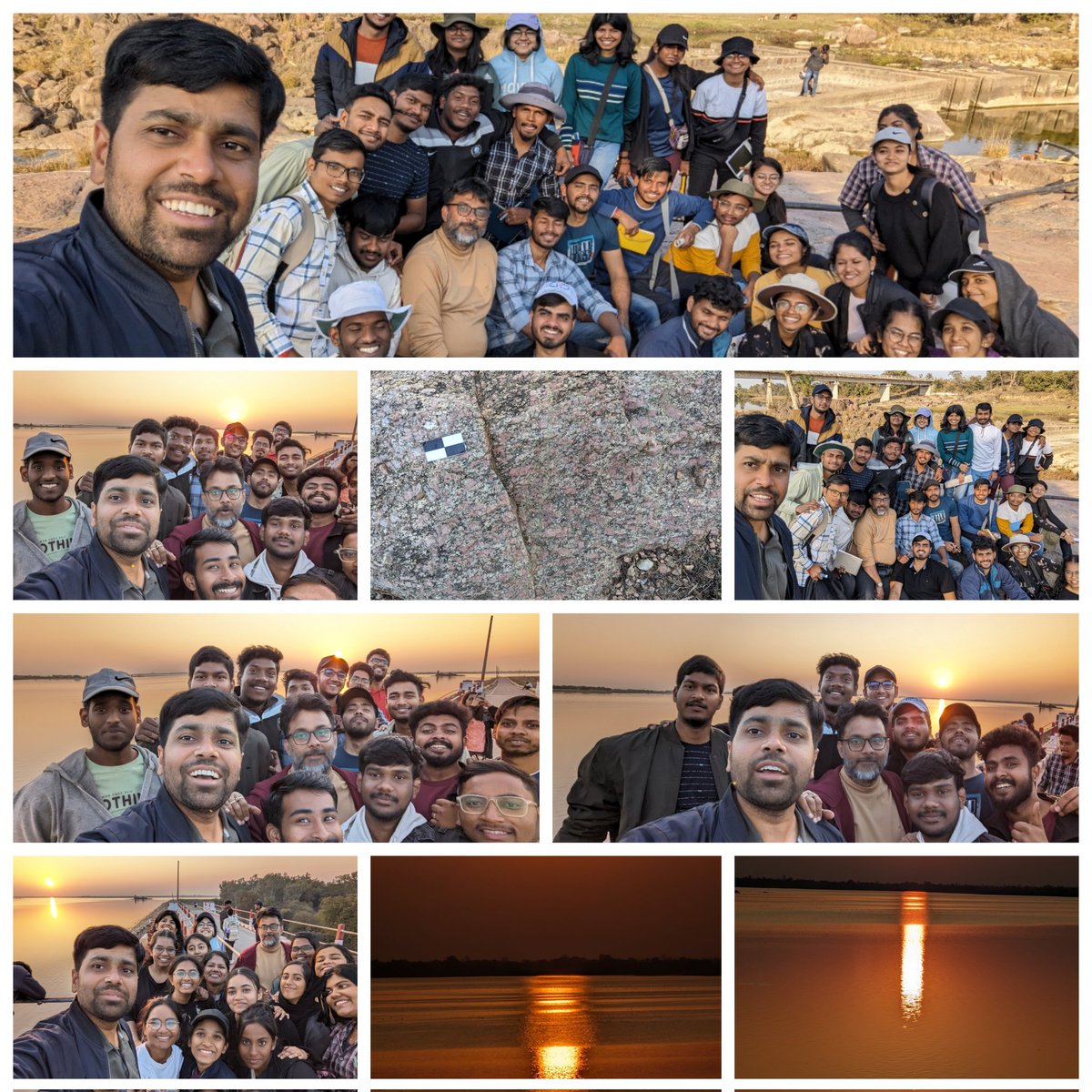 Happy faces after the 3rd day of advanced geology field work. We rock the rock to find out the underlying story....