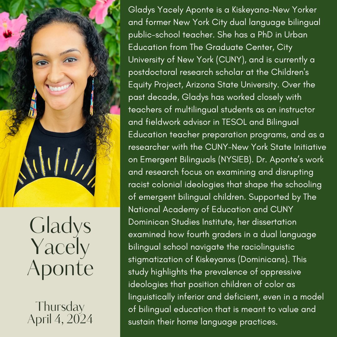 We are thrilled to announce @GladysYAponte as a keynote speaker for the upcoming 46th NYSABE Conference taking place on April 4-6 at the Marriott Syracuse Downtown Hotel! Register for the 46th NYSABE Conference today! nysabe.net/2024-nysabe-co…