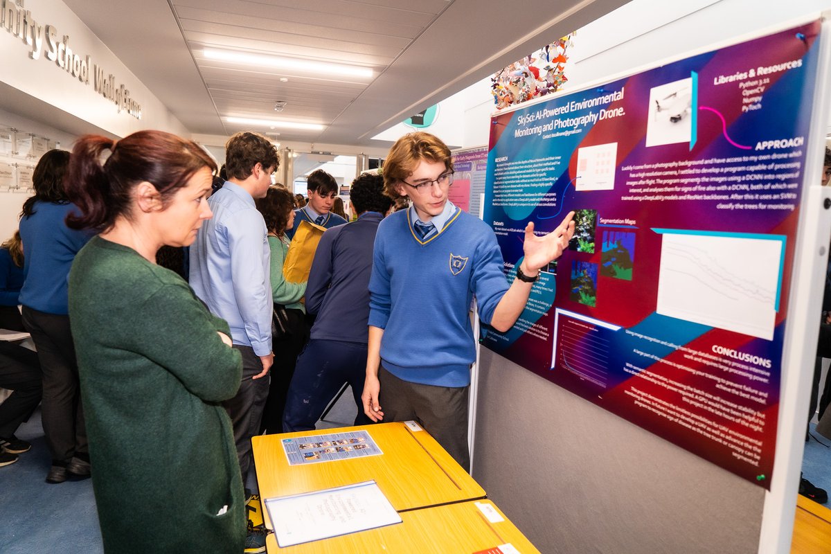 Today, our students participating in the BT Young Scientists Competition showed off the fantastic research they did for their projects. Well done to all involved! #btyste2024