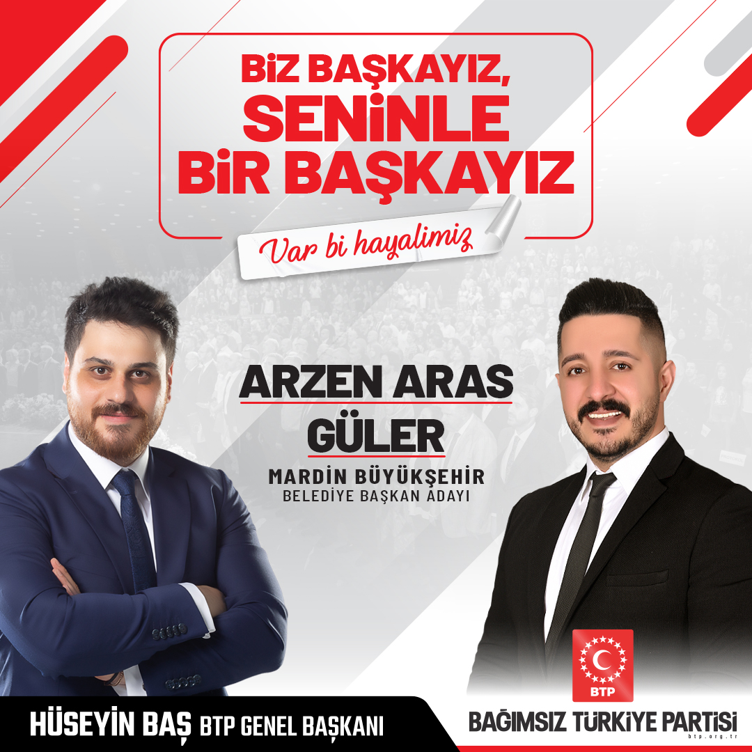 Partimizin Mardin Büyükşehir Belediye Başkan Adaylığına seçilen Sn. Arzen Aras Güler’i (@ArzenAras) kutluyor, Mardin’e hizmet edebilme yolunda kendisine başarılar diliyoruz. Arzen Aras Güler, 1989 yılında Mardin’de doğdu. Yurtdışında çeşitli şirketlerde üst düzey yöneticilik…