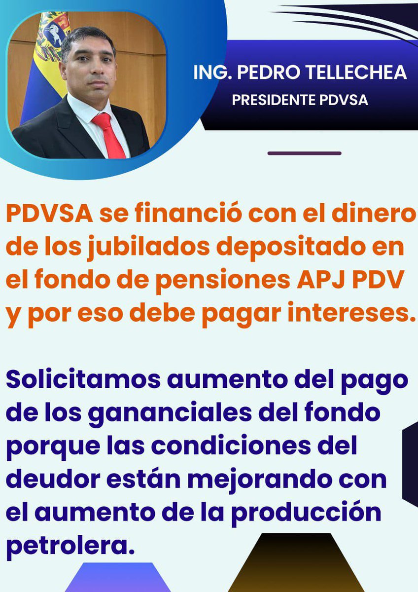 <a href="/TellecheaRuiz/">Rafael Tellechea</a> <a href="/pdvsa_jubilados/">PDVSA Jubilados</a>