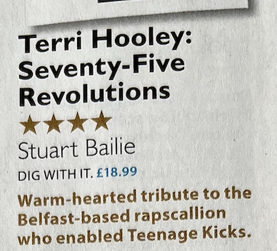 stu_bailie's tweet photo. Positive review of #75Revolutions in the new issue of Mojo magazine. Thank you, John. https://t.co/46xecU57bk