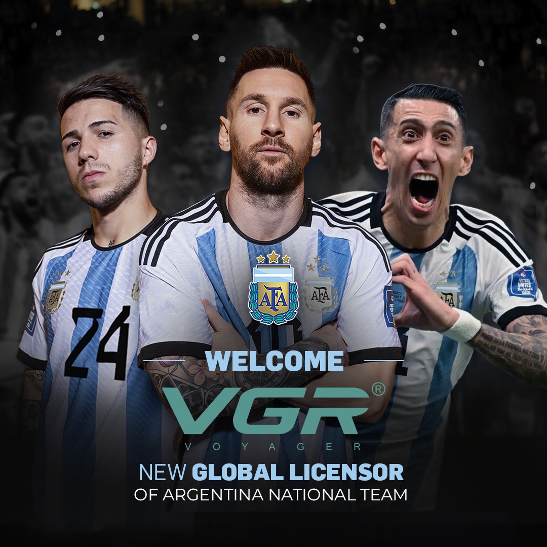 AFA_IND's tweet photo. The Argentine Football Association is pleased to present @vgrofficial_in the Official Global Licensor of AFA. VGR, the Chinese leader company in electric shavers, will create special edition shavers of World Champions, creating new features for fans and consumers of the Argentina National Team superstars until World Cup 2026! 👏🇦🇷🏆🥇