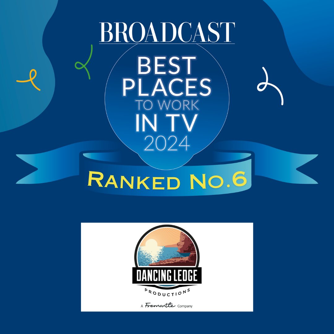 Congratulations to our colleagues at @DancingLedgeUK on ranking #6 in @Broadcastnow's Best Places to Work in TV 2024 list! 🎉

#BroadcastBPTW #BPTW2024